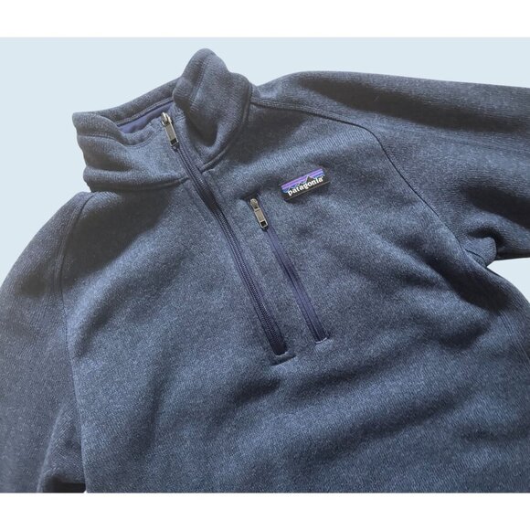 PATAGONIA Women's Blue 1/2 Zip Fleece Pullover Top Shirt Sz S - Picture 1 of 7